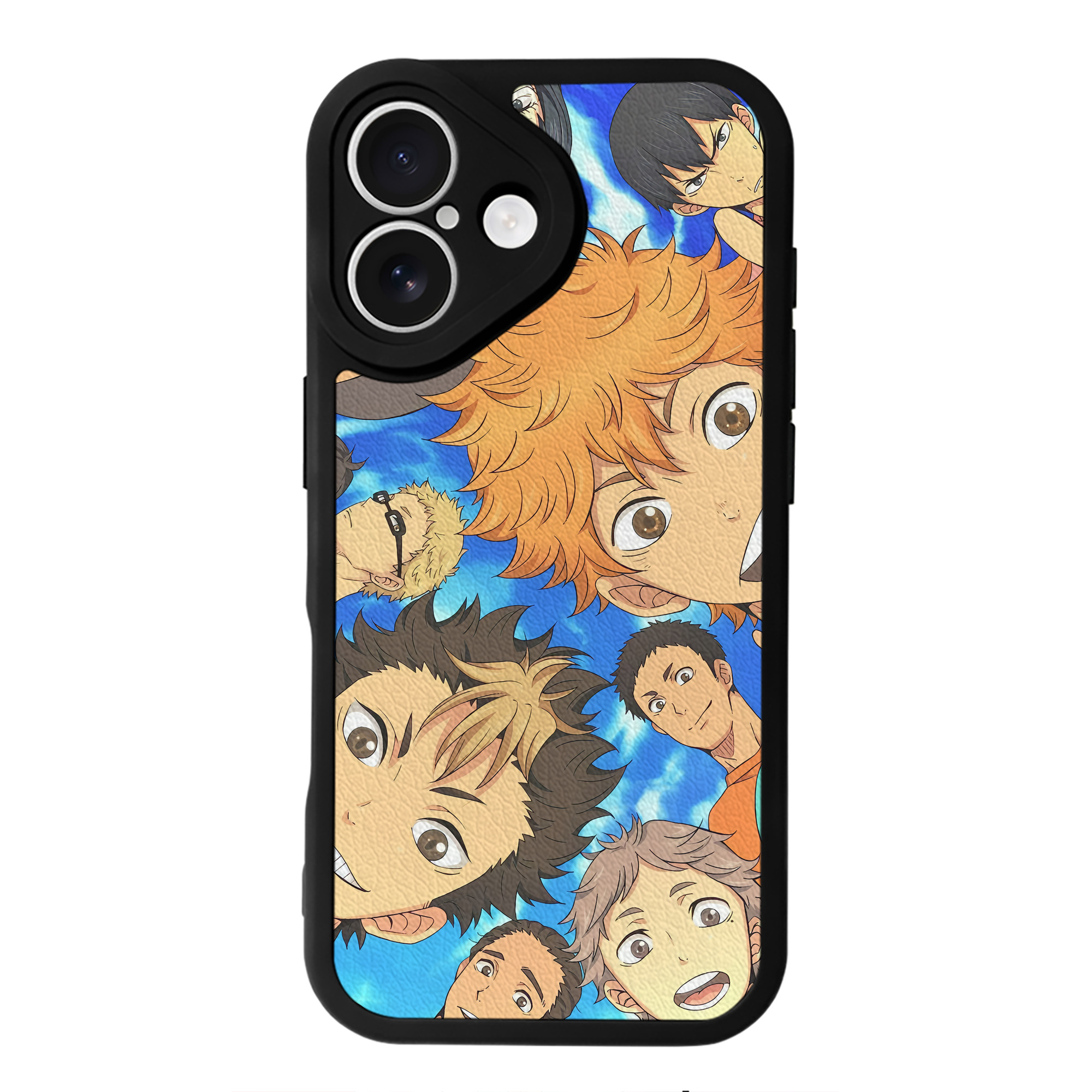 （画像用） ハイキュー!! Haikyu!! 【iPhone 16シリーズ対応】シリコンスマホケース（レザー調） 材質：シリコン